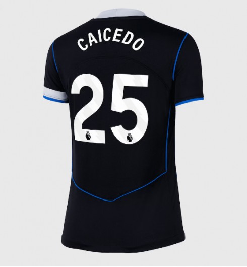 Chelsea Moises Caicedo #25 Alternativní Dres pro Dámské 2025-26 Krátký Rukáv Chelsea Moises Caicedo #25 Alternativní Dres pro Dámské 2025-26 Krátký Rukáv